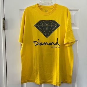 Diamond Supply Co. mens XL yellow tee shirt. Excellent Condition.